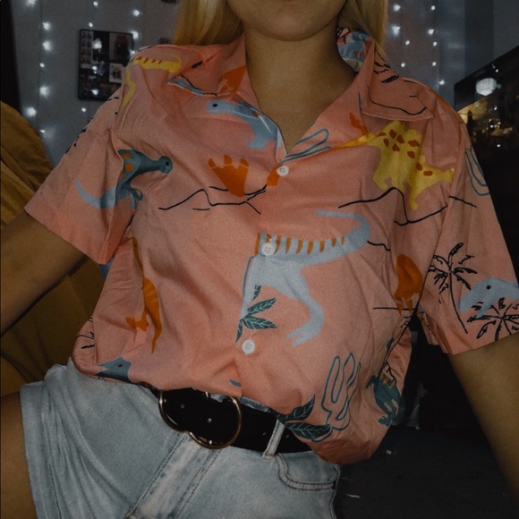 charmkpr Other - ⭐️HP!⭐️ Dinosaur Button Up Shirt NWOT
